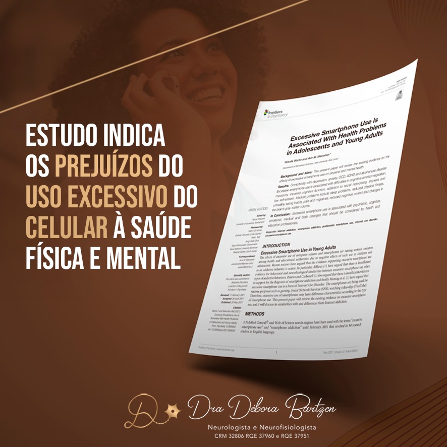 Estudo indica os prejuízos do uso do celular à saúde física e mental