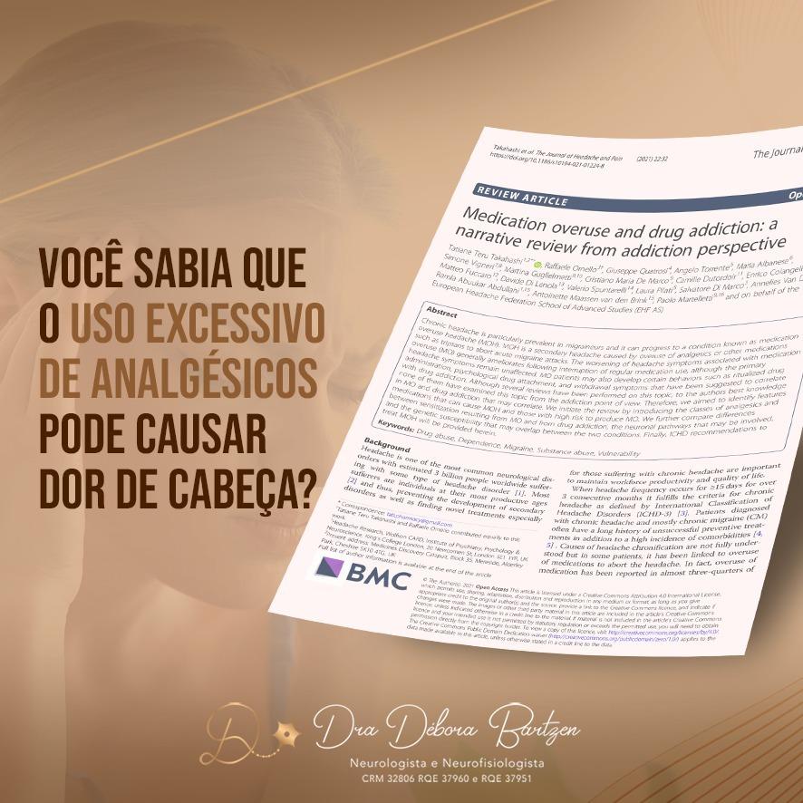 Cefaleia (dor de cabeça) crônica por abuso de analgésicos